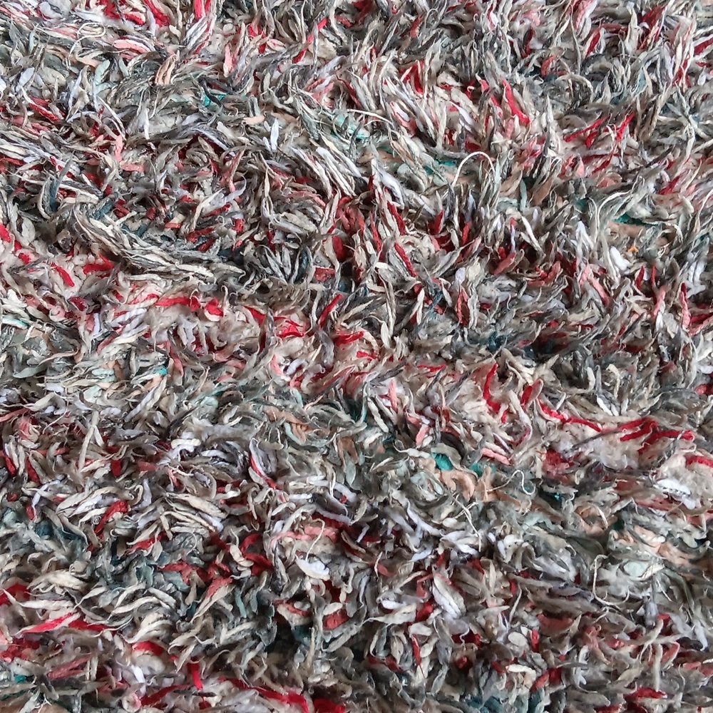 Textured Multicolor Shag Rug - Picture 2 of 6
